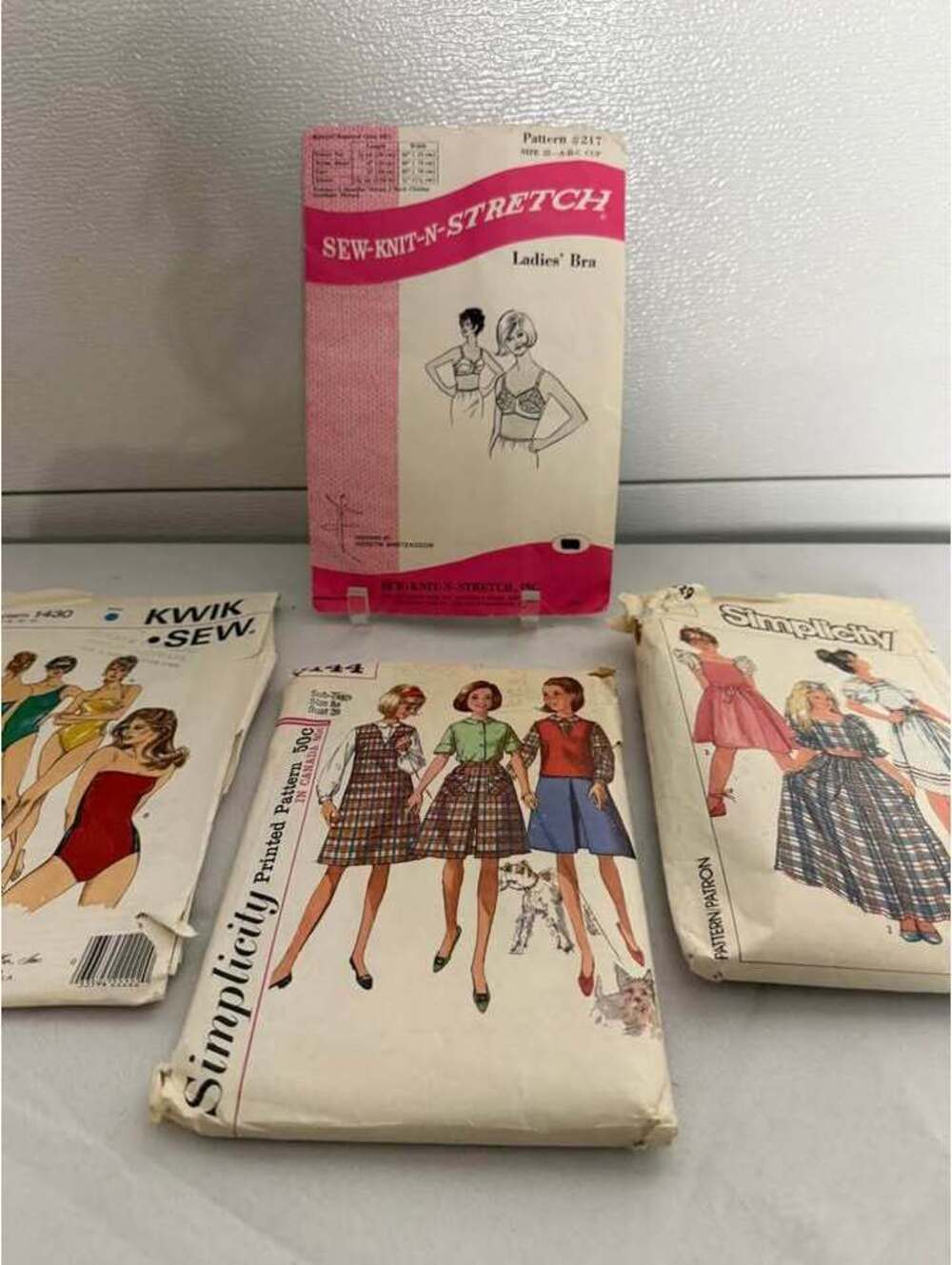 Vintage ladies Sewing Patterns lot of 4